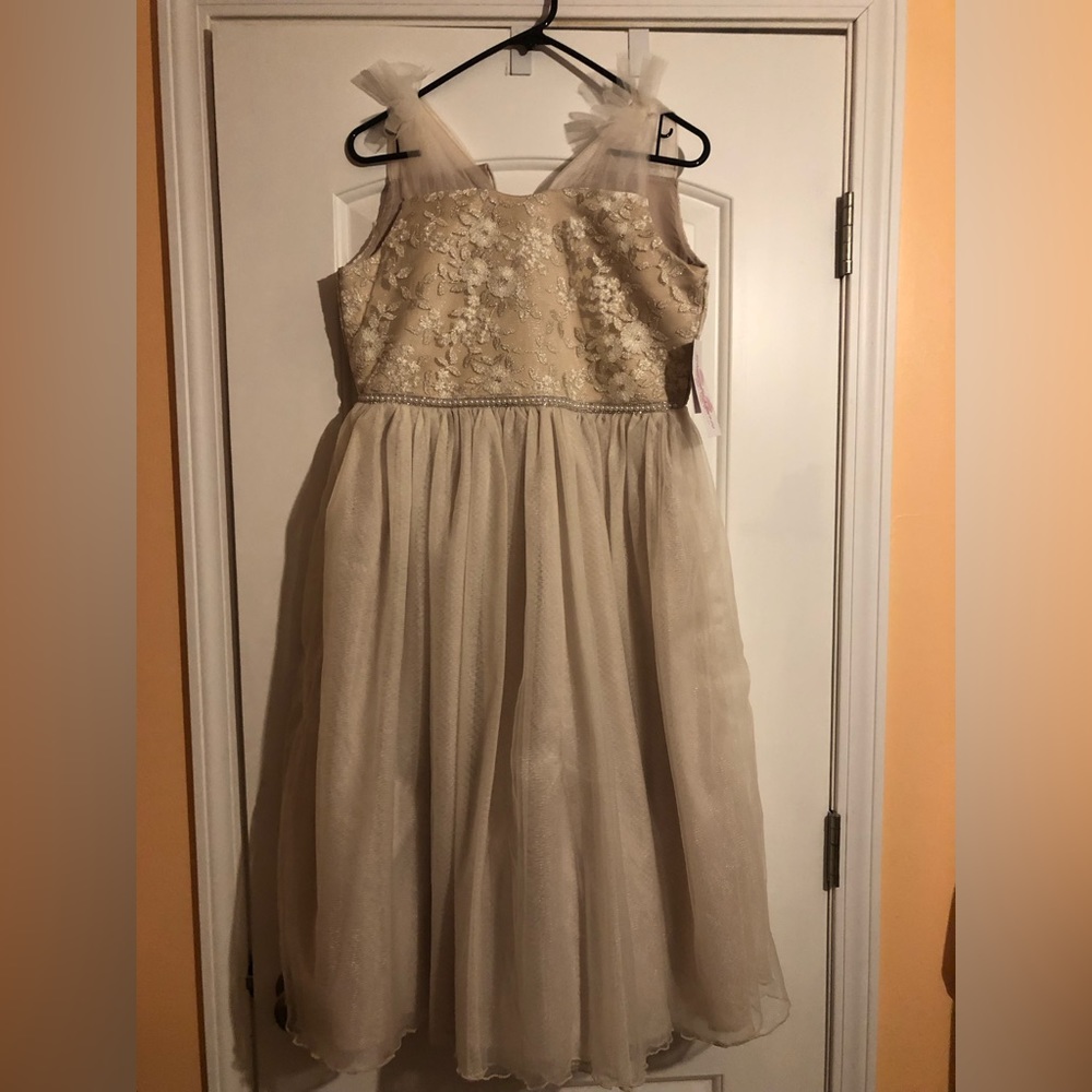 Bonnie Jean Flower Girl Dress Girls 16. NWT- smoke free home